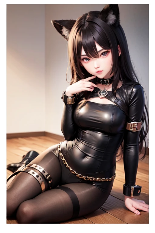 (solo), (a detailed full-body RAW photo of a girl), (masterpiece: 1.0), (best quality: 1.4), (ultra highres: 1.2), (photorealistic: 1.4), 8k resolution, Canon EOS R5, 50mm, absurd, ultra detailed, (18yo), sharp focus, cinematic lighting, detailed beautiful face, (makeup: 1.2), (ulzzang-6500-v1.1), detailed skin texture, brown skin, round chest, (lean and fit body: 1.3), thigh opening,  Brown hair, Russian doll, Wide hip, Sexy clothing,