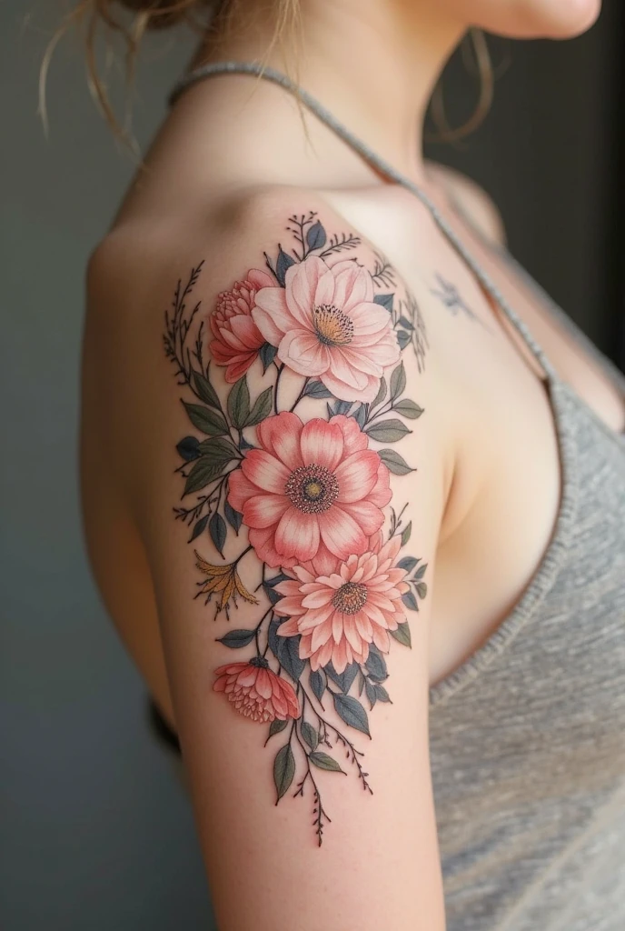 A woman with a tattoo