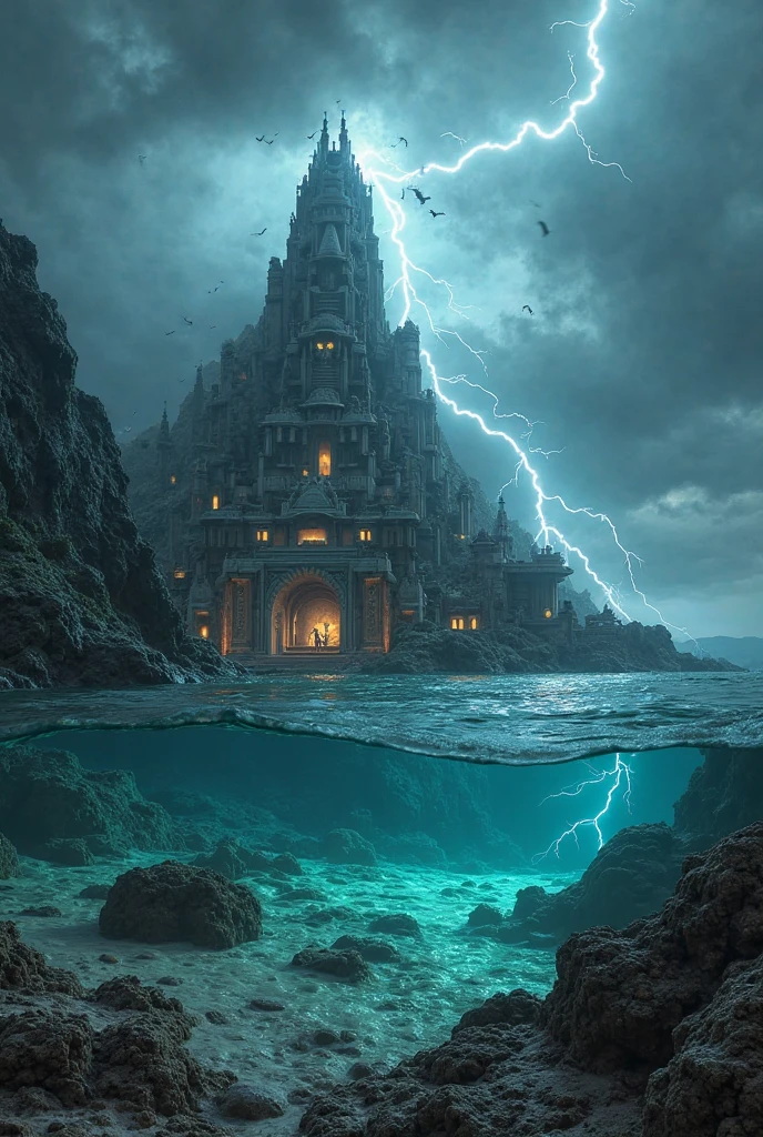 <lora:TemplesAndChurches:1> temple exterior, sinister fantasy, at the bottom of the ocean, dark, ominous, temple to cthulhu, epic, best quality, masterpiece, <lora:more_details:0.65>