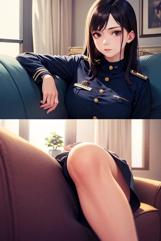 One beautiful woman、Many people々、Beautiful woman、soldier、military base、女性soldier、crowd、Red military uniform、beret、Short tight skirt、soldier、30 years old、Ride a man、Face sitting、Looking down at the viewer, Long Hair、Sit on a man's face、Man being tortured、bangs, Highest quality, Focus on the thighs, Angry face、rage、Black panties、Plump thighs、big 、big Ass、 good、Black Hair,My thighs are steaming between my legs 、Sweaty Pantyhose、panties under pantyhose、good、Black Pantyhose、Angle from directly below、Hold the whip、Throb、crowdを誘惑する、Acme convulsions、Obscene sound effects、Naughty sound effects、The soles of my feet are sweaty、odor, Sweaty feet