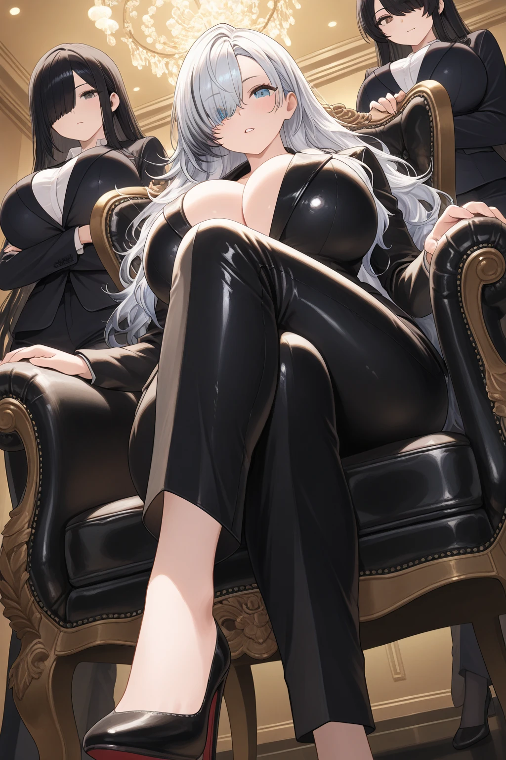 lesbian (very long yellow hair)(pechos big ones, Thighs big ones)(with  clothes it is very tight) that he is kissing at school with his girlfriend,(pechos big ones, Thighs,(naked) big ones)lesbian love