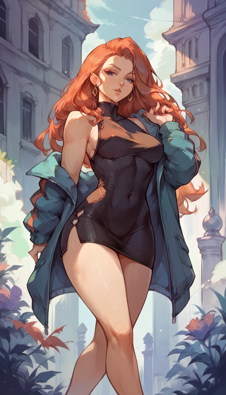 1 woman, age:45, full body, fishnet gown over bikini, unrealistically enormous breast, unrealistically wide pelvis area