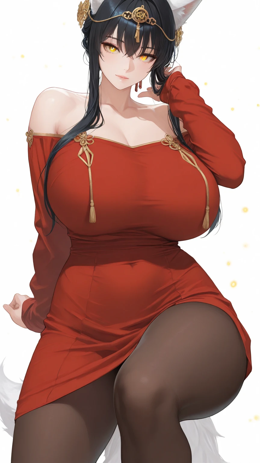 1girl, tohsaka rin, solo, long hair, sweater, red sweater, looking at viewer, blue background, black hair, simple background, two side up, turtleneck, blue eyes, lips, closed mouth, ribbon, hair ribbon, bangs, turtleneck sweater, upper body, parted bangs, black ribbon, ribbed sweater, twintails, nose,