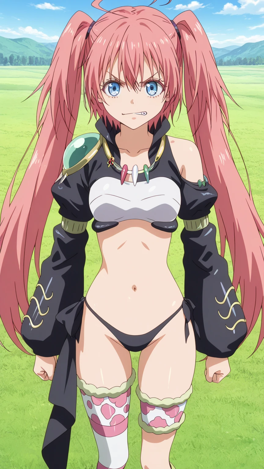 Rias growls, fat