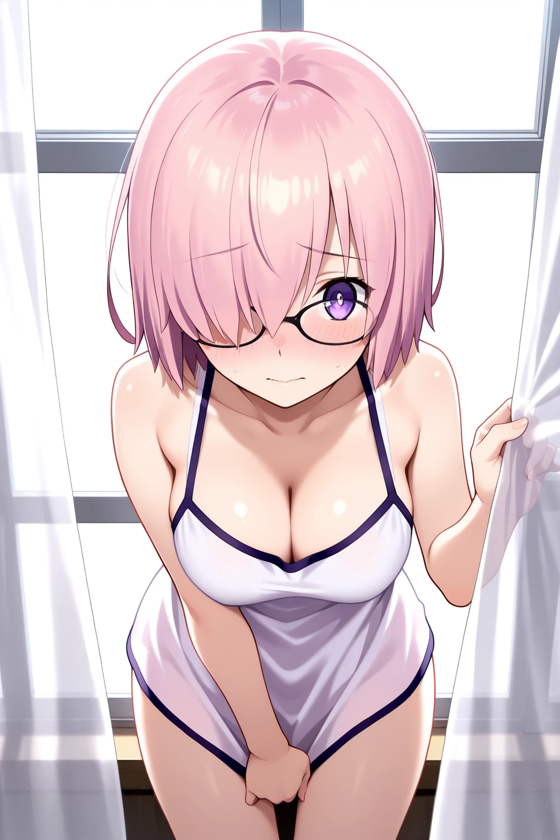 Momo, (to love  ru), cabello corto, Bathroom Bathing, fondo en la piscina, cuerpo perfecto, cuerpo completo, piesa maestra, escala de cuerpo complto, imagen de cuerpo entero, 2 brazos, 2 manos, los cinco dedos en aambas manos, 2 piernas, beuna calidas, pose dinamica, sonrisa, 