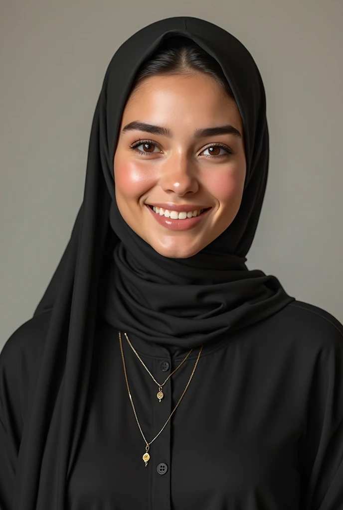 
make me a photo of a woman wearing a hijab posing like a nazi salute