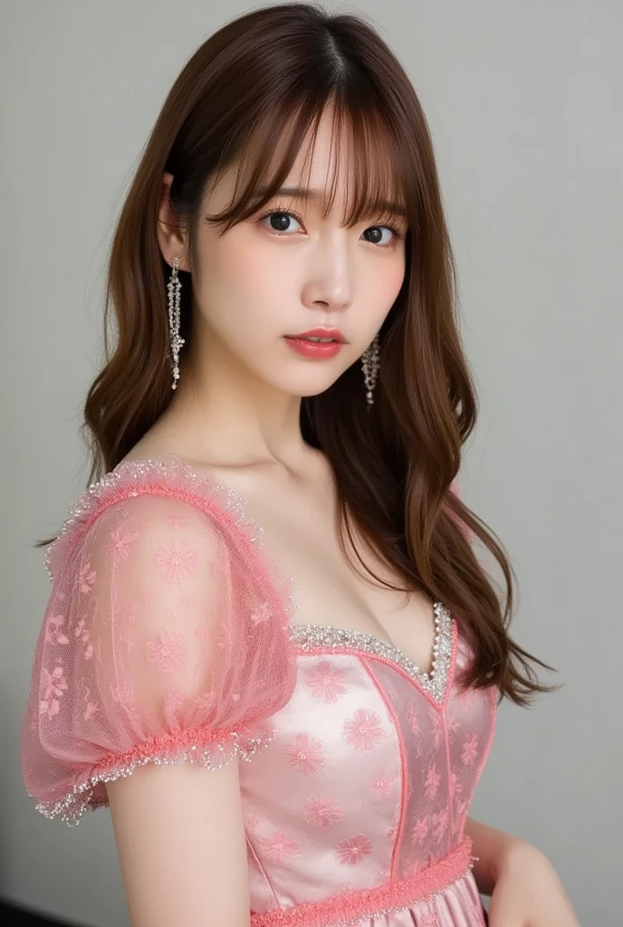((((Highest quality))))、(((Ultra-precision CG16K wallpaper)))、(((masterpiece)))、(((Super detailed)))、(((Extreme detail)))、((1Mature 29 year old woman:1.6))、((Very beautiful Japan face of a person))、((Urizane Face:1.8))、((Medium Straight Hair))、(Shiny Hair)、A delicately drawn beautiful face、(Dark Eyes、Detailed pupil and iris、Reflected light from the eye)、double eyelid、High nose、Small nostrils、Small Mouth、Seductive lips、Beautiful breasts、((B cup size breasts))、Cleavage、eight-headed body、Perfect proportions、Perfect Anatomy、Perfect composition、Beautiful detailed shading、Beautiful, natural lighting、Beautiful detail glow、Depth of written boundary、(((High chroma)))、(((Real:1.9)))、((vivid:1.5))、((Beautiful Skin))、((Skin Texture))、((Realな皮膚感))、(((Bust Shot:1.6)))、(((front view、shoot from front、front low angle:1.6)))、(((smile:1.6)))、(((looking at camera:1.6)))、Bright daylight、Natural light、(((background_Sky and Clouds:1.5)))、(Standing pose:1.6)、(((Light pink lace bikini lingerie:1.6)))、((choker、Wearing earrings:1.5))、