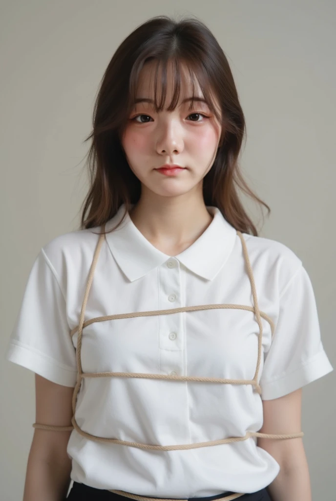 ((((Perfect anatomy, super delicate skin)))), 1 girl, Japanese, high school girl, shiny skin, big breasts:0.5, looking away, looking up, watching the scenery, from below, beautiful hair, pretty face, beautiful delicate eyes, (long hair:1.4, side ponytail:1.7), blue eyes, beautiful collarbone, beautiful body, beautiful breasts, beautiful thighs, beautiful legs, baby face, , , mole under the eye, ((((Long sleeves)), navy sailor suit, navy blue pleated skirt, navy sailor collar, red scarf, coat, high thighs, short boots), school bag), attractive thighs, high thighs, ((Collar)), (((Endless rope bondage, (brown rope), Shiri, (Shiri over clothes), lift and tie the skirt))), ((Hands behind the back:1.6), breasts:1.5, weapons:1.5, legs:1.5, crotch:1.2), wet crotch:1.5, leaking:.1.5, pee pool under buttocks)), ((Ahegao, shame, drooling, mouth wide open)), sitting, variza, open legs, bending forward, (beautiful scenery), winter, midnight, Hokkaido, Sapporo, park smell, lamp post, Christmas, Christmas tree, lighting, TV tower, snow, snowfall:1.5, cold weather, frost, (8k, top quality, masterpiece:1.2, extremely detailed), (realistic), beautiful illustration, lighting, ballgag ,bondage (Shibari,hands tied behind back:1.5), (Shibari:1.21),Tied up(((Drooling)))(((The shirt is wet))(((Wet body)))(((On the street, many people look)))((((black sock)))