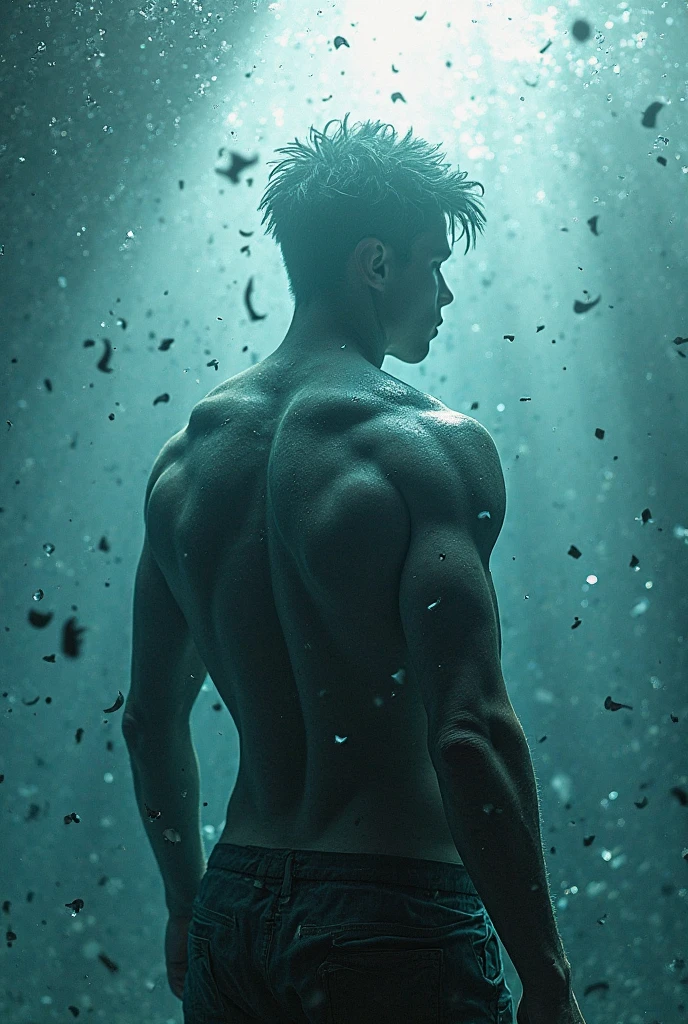 hot nerd asian daddy in underwater 