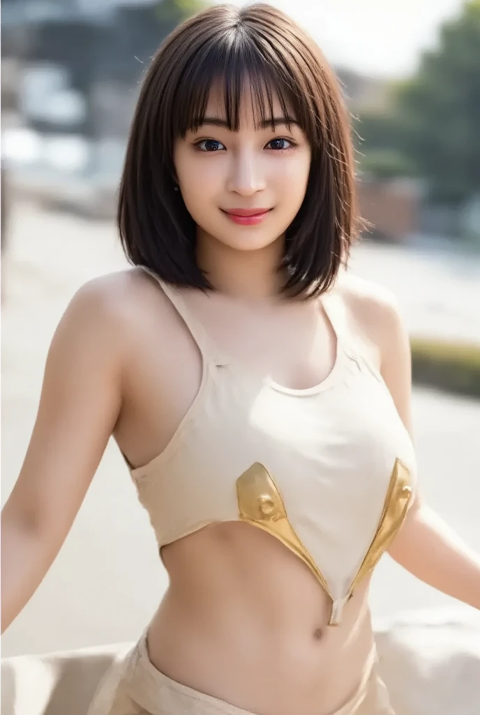 (hot day、Thin fabric clothing:1.1)、(I get goosebumps、The skin is oily and shiny black.:1.2)、Big, raised buttocks、(Small breasts、Small breasts, small top:1.4)、Sexy cute cotton panties,