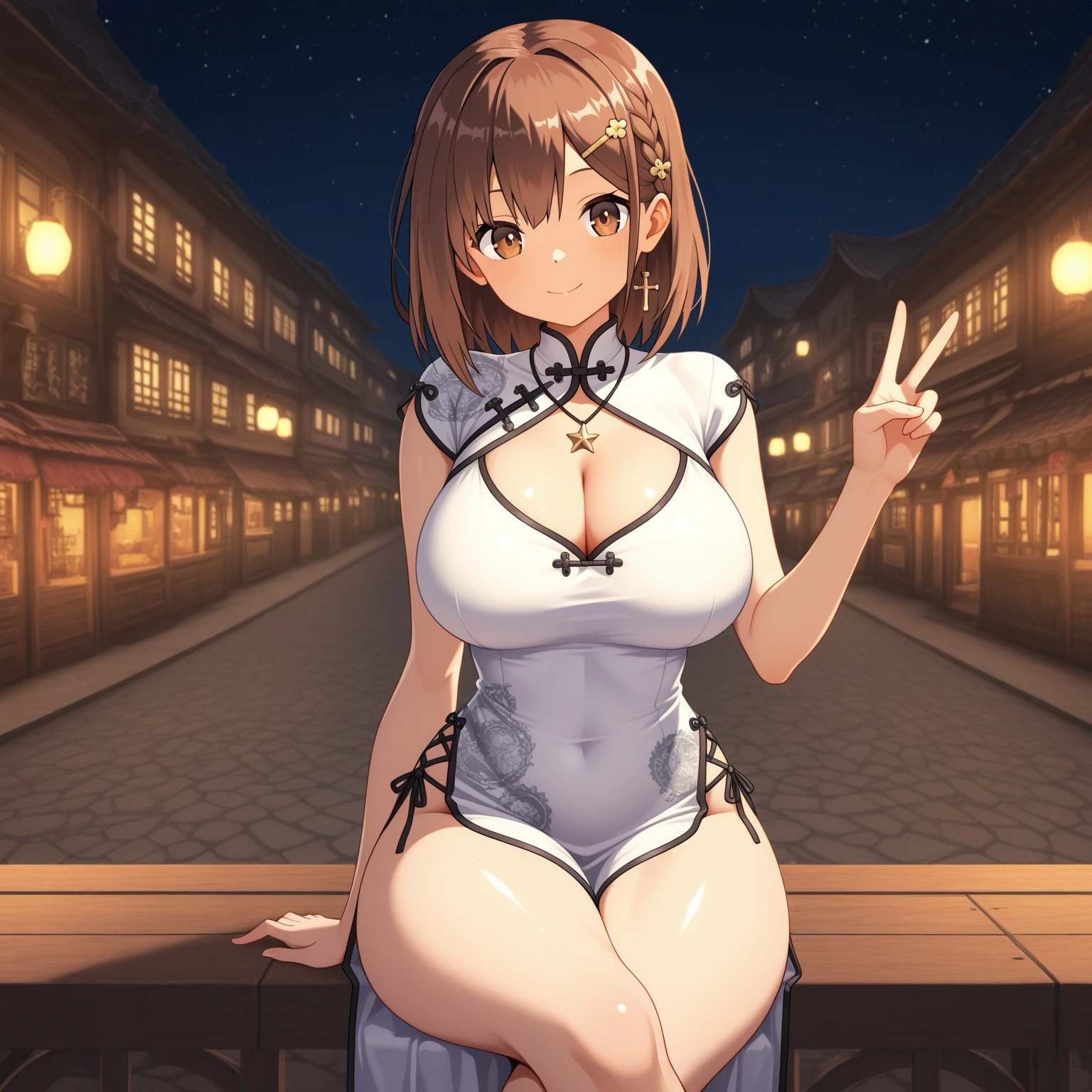 1 woman, alone, 8k, masterpiece,, Masterpiece, 8ก, (big breasts:1.5), Cute face,  , look at the audience., Stationary face , (nipple:1.6), (hairy:1.7), 