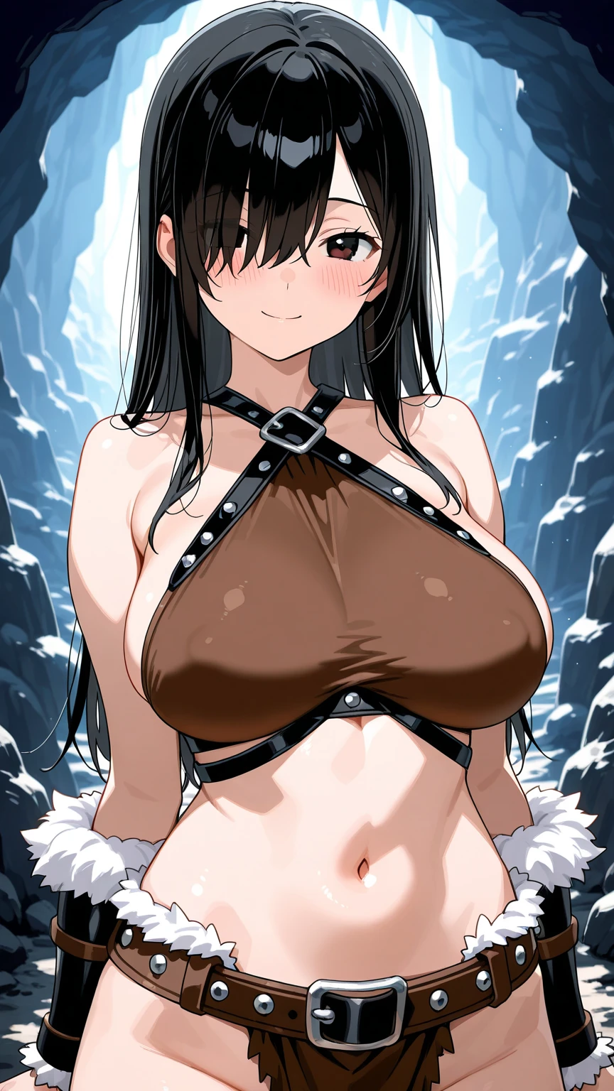 One girl, wearing magic panties, magic effect on panties, warm effect, panties very warm! Overjoyed, smiling, snowy mountains, middle breasts, more_details:-1, more_details:0, more_details:0.5, more_details:1, more_details:1.5