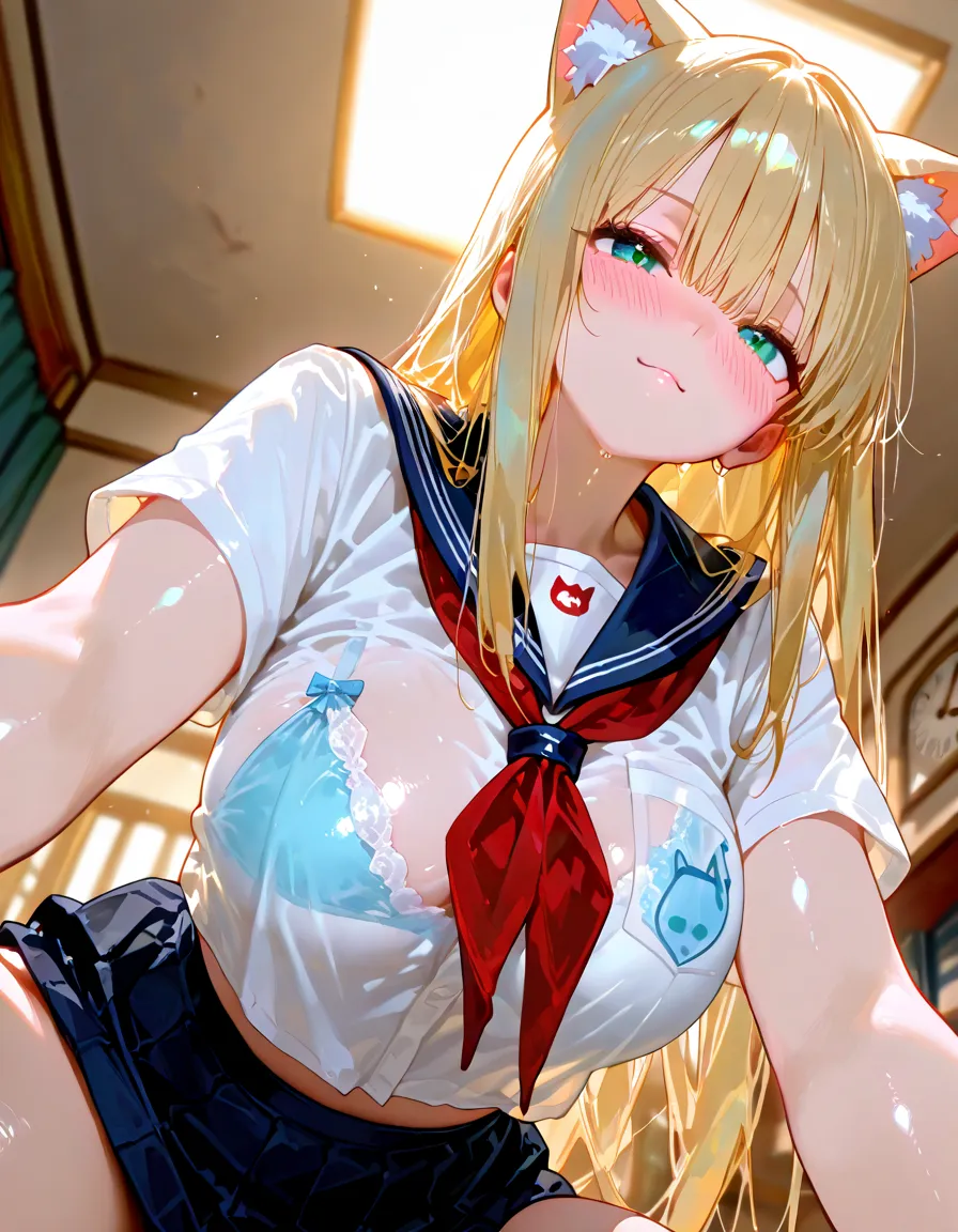 best quality, (masterpiece:1.2), detailed, medieval,
Rumia Tingel,
1girl, solo, blush,
medium hair, blonde hair, short ponytail, blue eyes, green bow, x hair ornament,
(((Naked, nsfw, cum on face, cum on breasts))), (blue eyes, ultra-detailed eyes),
standing, looking at the viewer, ((blush, close up)), ((upper body, close-up)), confronting viewer, medium breasts,  medium hair, simple background, perfect anatomy, healthy skin,  glowing eyes.