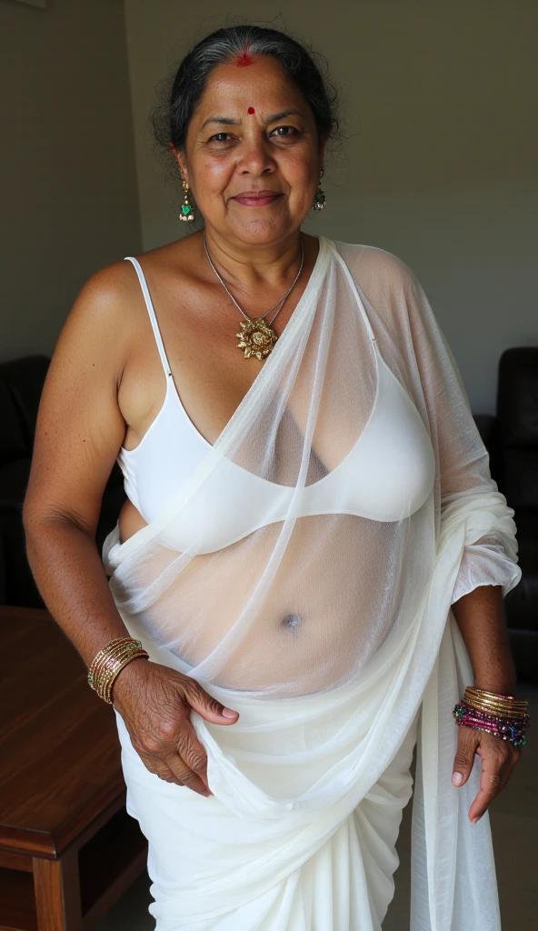 70 year Old village women from India, upskirt 