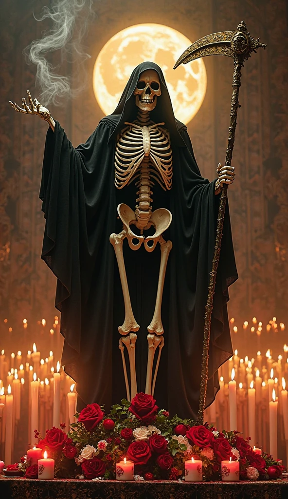 Create a multitude of skeletons covered in luxuries and money 