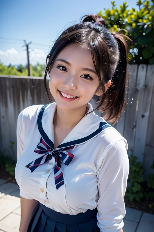 Top Quality, Masterpiece, Super High Resolution, (Photorealistic:1.4), Highly Detailed, Professional Lighting Smile, Masterpiece, Top Quality, (Low Angle), Low Angle, Shot from the Floor, ((Super Detailed Face, Detailed Lips, Squinting, Double Eyelid), ((One Girl)), Top, (Japanese Girl_Woman:1.1) Japanese girl, Junior high school student, Sailor suit on upper body, Sailor suit, Female genitalia visible, Legs spread wide, Cunt overflowing with love juice, White fluid flowing from cunt, Female genitalia wet and shiny, (Attractive Japanese women pictures), Female genitalia fully visible, Showing off skin, Embarrassed expression, (Japanese girl_woman:1.1) Blushing, Aww face, Open mouth wide, ???????, Sticking out tongue, Sexual expression, Spreading legs wide, (((spreading vaginal vestibule with fingers to show))),,Vagina fully visible, ((only one person)),,Vagina fully visible, Very much pubic hair, Pubic hair is black, (((your )))), ((crotch open)),,female genitalia fully visible, ((one person)), very detailed, octane rendering, legs open, crouching, female genitalia exposed, semen on cunt, vibrator in cunt, girl holding vibrator