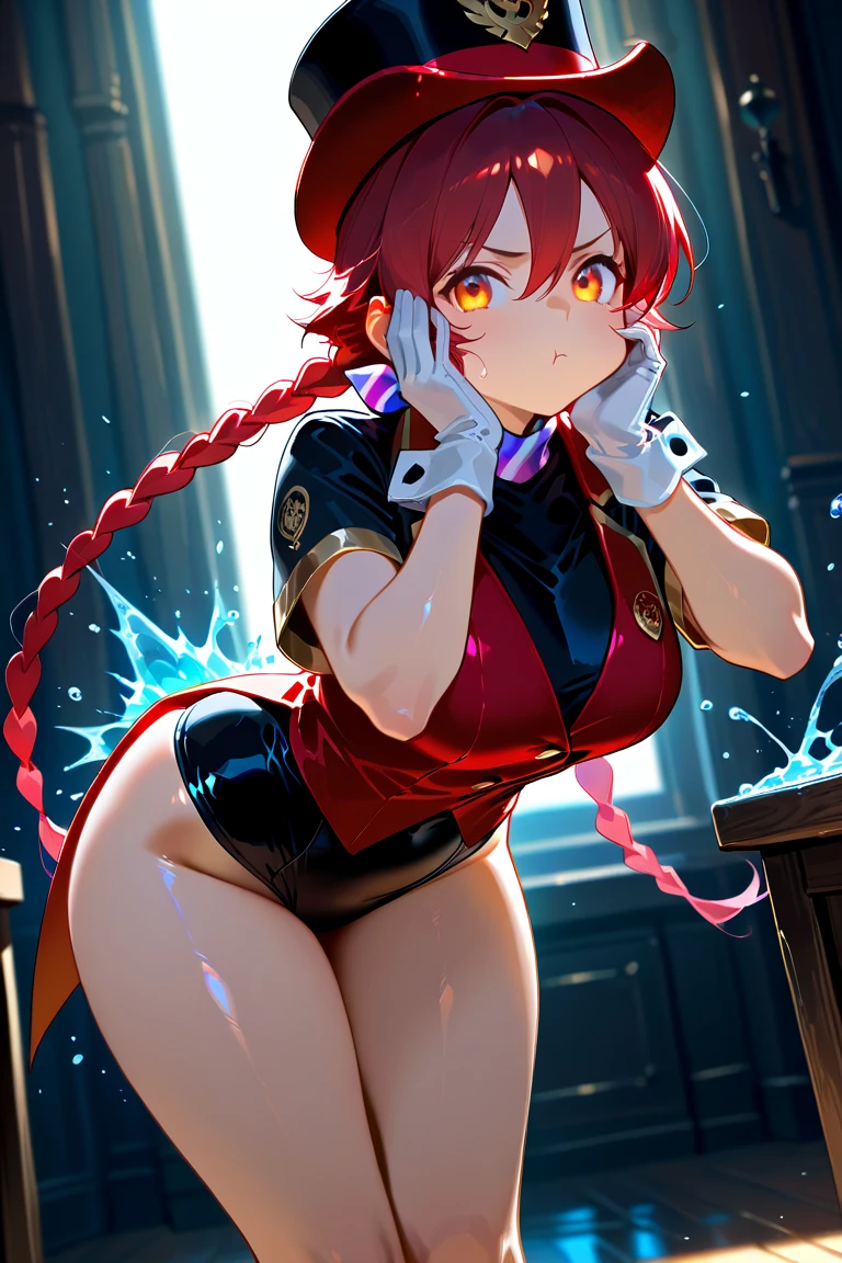 High resolution, high quality, One girl, Anime Girls,beautiful girl, NSFW,(Opening the anus:1.3),anal,sex, orange hair,short hair,twintails,Orange Eyes, heart shaped pupils,Glowing Skin, Super big breasts,beautiful breasts,long nipples,erect nipples, (BIG ASS),beautiful ass,Embarrassed,(bladder full:1.3),(Pee:1.3),(Peeing),(shame),(Fountain Show),(AnalFountain Show:1.3),bottomless,Back Pose,lower body,sweat,wet,squatting,(open legs),arms behind head,Groin tattoo,glowing tattoo,at Shopping Mall,