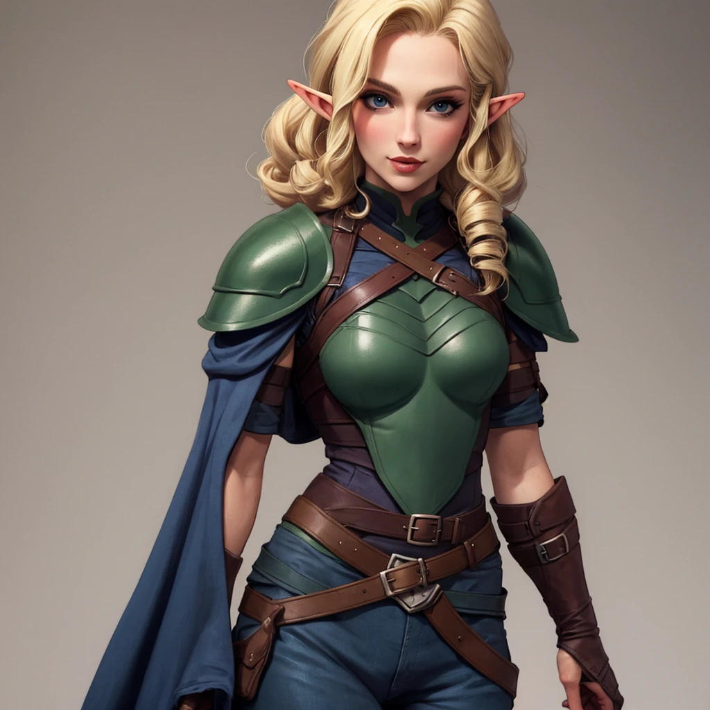 Elf in tight combat uniform