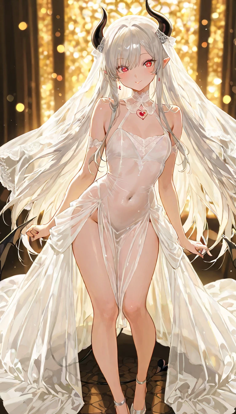 full body portrait, 2d, anime, hentai, dark theme, black background, white skin, caucasian, woman, youthful adult, college age, 23 year old, standing, arms behind back, ballgown, long dress, luxurious dress, thighhighs, cleavage, see-through, translucent clothing, straps, bdsm, small breasts, neat hair, long blonde hair, blue eyes, natural eyebrows, [Colombian], (looking at viewer, neutral expression)
