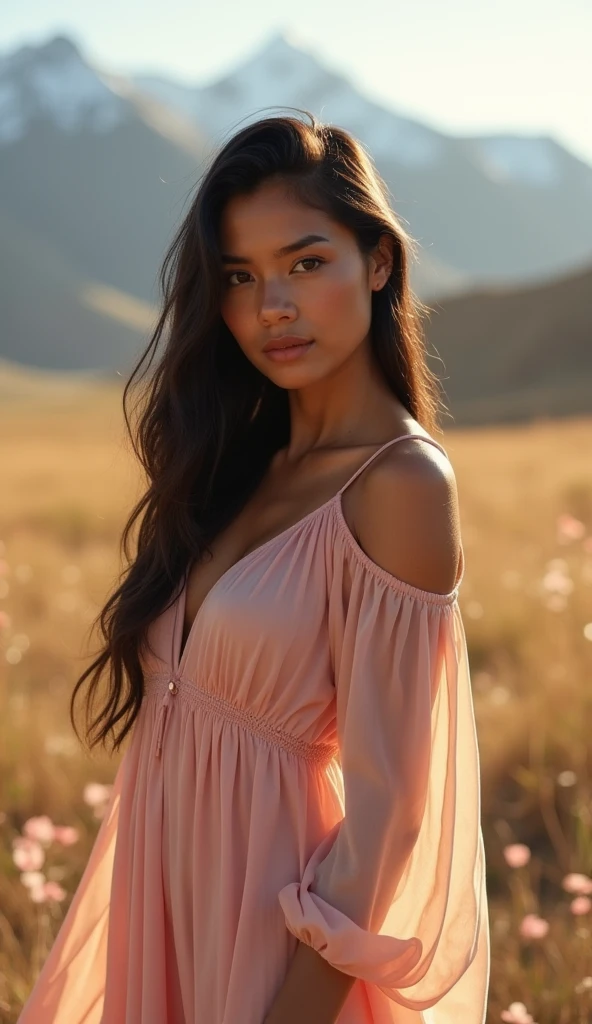 Indian beautiful women wearing cotton nighty dress