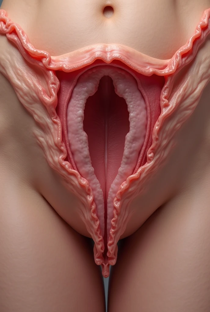 A woman showing her vagina