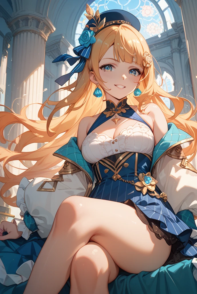 最high quality, high quality, 8K、High resolution,Highest quality、solo、胸に翼のある白いビキニ姿のtallのadult female angelを下から、Background of the mansion&#39;s great hall、Very beautiful proportions、belly button、Thighs、tall、Adult woman in a white bikini, Archangel Style、super Wild Angel, A happy open-mouthed smile、Thighs、Naturally Shaped Fingers、Long neck、from the front、Looking at each other, our eyes met、Exposed belly、Blonde hair and blue eyes、Majestic Angel, Anime Goddess, Wild Angel, from the front、thick, Beautiful and attractive anime woman, Huge and stunning goddess shots, Angel Adult Woman, adult female angel, She has angel wings on her back,Highly detailed goddess shot