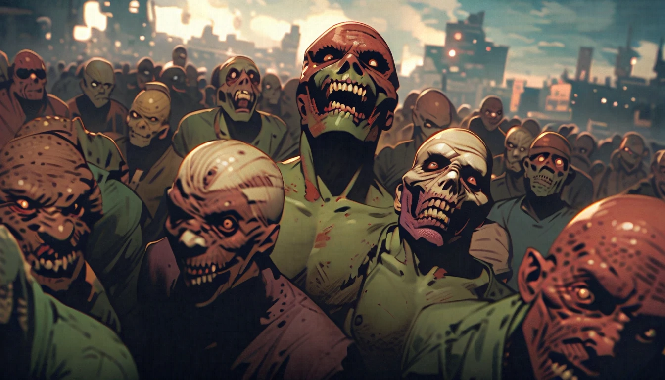 Humans fight zombies 