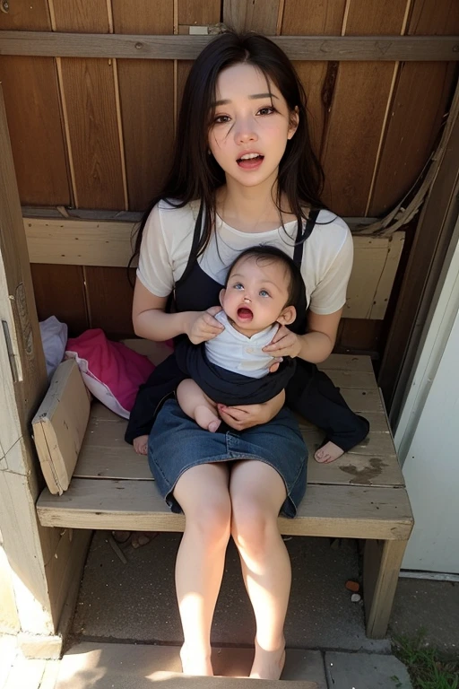 Negroid、female、baby