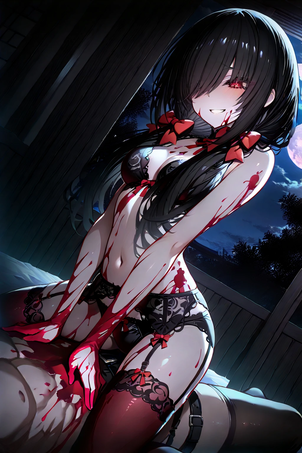 Zombie little girl,With vampire teeth,lie on the floor,exposed胯部,white transparent,凸起sexy的,There are on the street,Watch,Spread the joy of leg presses,Clothes are tattered,There are bite marks on the body,View from the side,pained expression,sexy的,Lordosis and kyphosis,Half-kneeling position,His whole body is covered with blood,crazy,Bite marks all over the body,Skin changes,Grow claws,The main character is biting another ,Grow fleshy wings,Grow a fleshy tail,youth,Junior High School Girl,open,Exaggerated expression,legs spread apart,exposed胯部,Wearing gymnastic clothing,exposed,yandere,Blood-colored clothes,lean down,forward and backward,sexy,charming,Scene,best quality,dark background,loli,Gothic,Have vampire blood,Grow vampire wings,Grow a vampire tail,Sharp teeth,exposed最里面的裤子,Someone pinched my tail.,exposed了舒爽的表情,Blushed,cute,Small,on hotel bed,The body is tied up with ropes,The body lies on the bed,Support your body with your hands,Kneel on the bed with your legs,forward and backward,The body is full of milky white liquid,Bleeding from under my ass,Use your hands to touch the middle part of your lower body,Wearing red clothes,There is no obstruction underneath