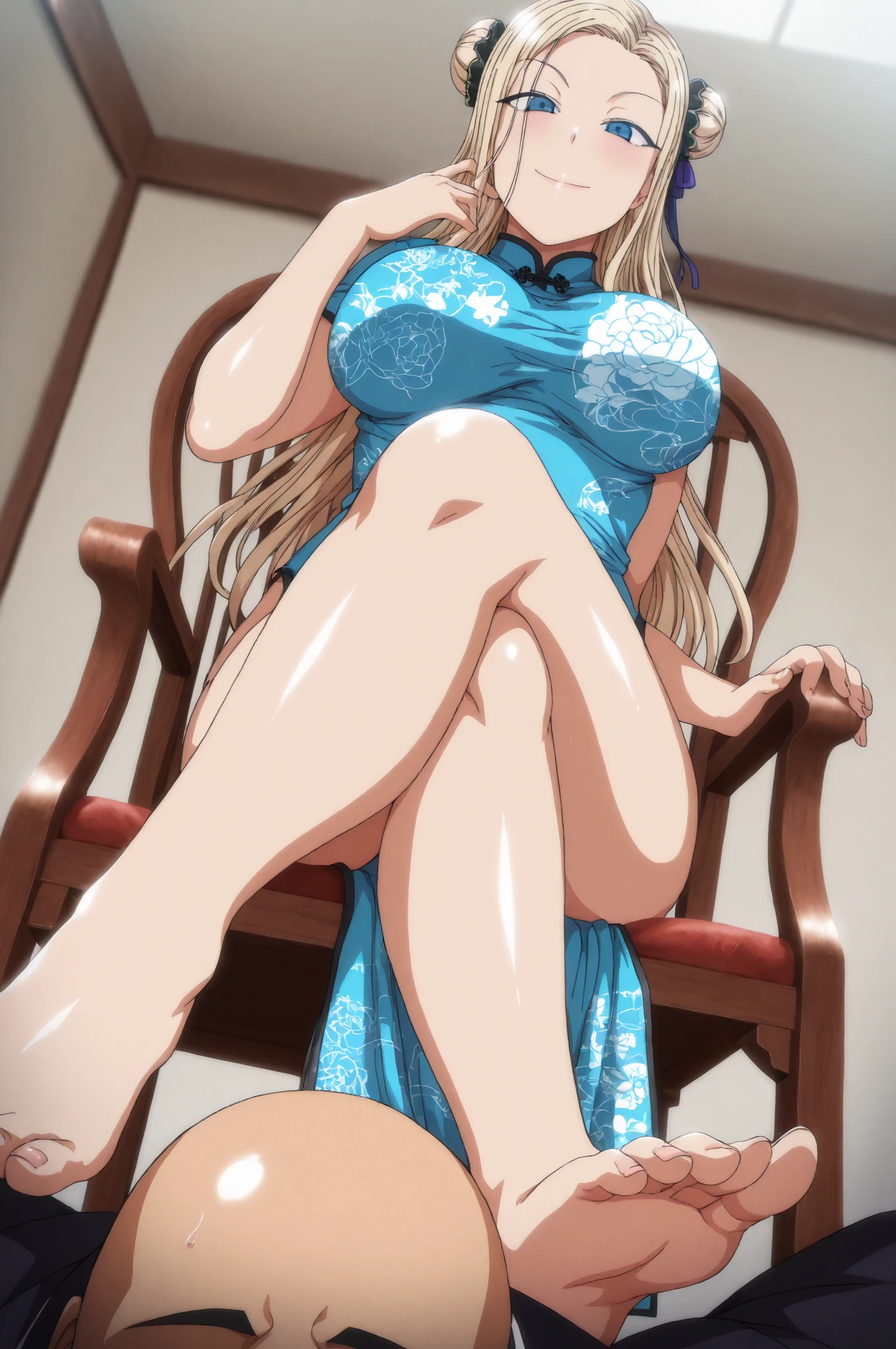 Hi res, masterpiece, 8k, , ann takamaki, (gigantic : 1.6), (dense pubic hair: 1.4), (: 1.4),(black slingshot micro : 1.4), (white high heels: 1.3), palm beach, day, (she is lying on a deck chair with her legs spread wide while  hard and squirting a huge load of : 1.4), Slutty face,  expression, tongue out, sweating, squirting, 