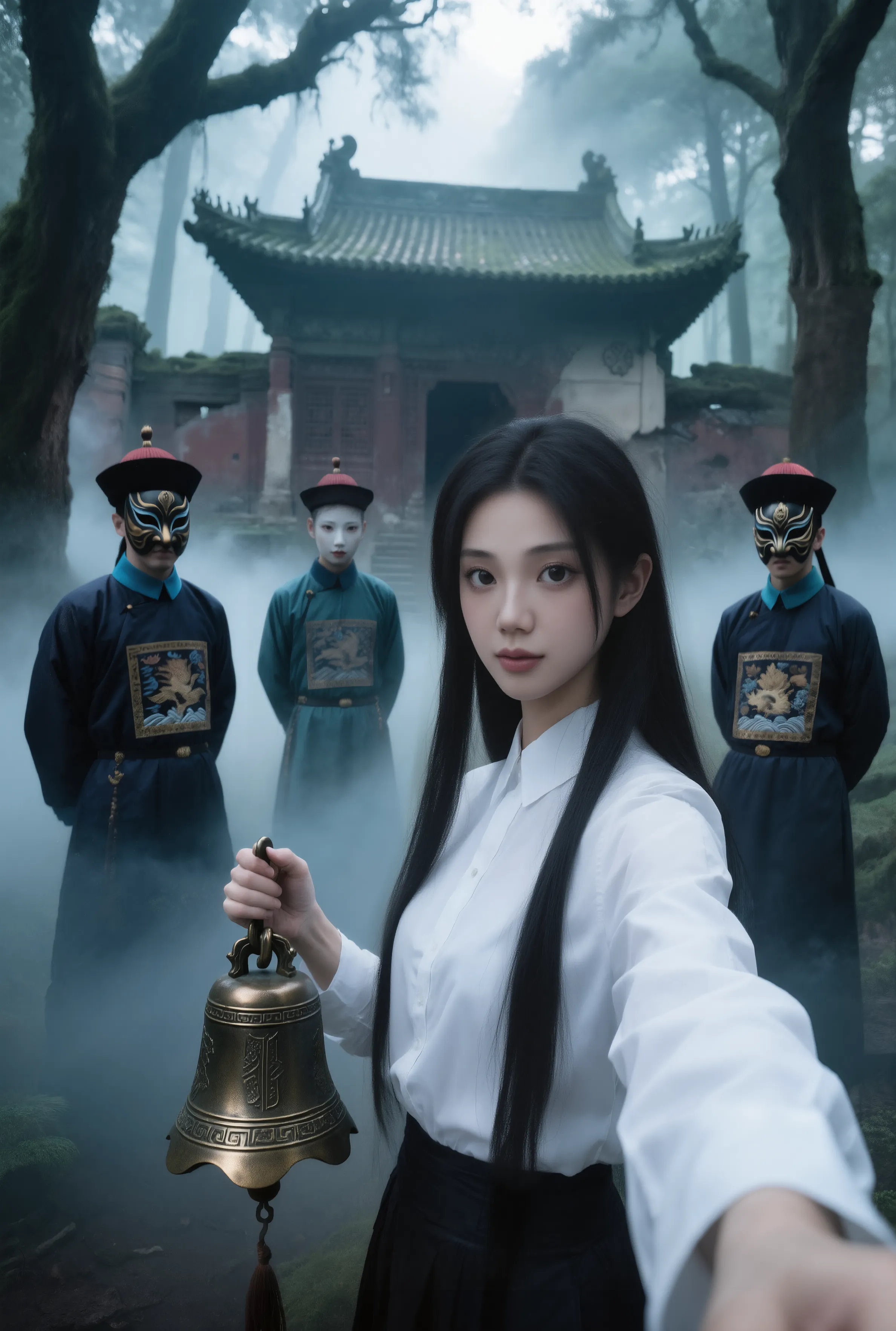 古宅中的神秘女孩