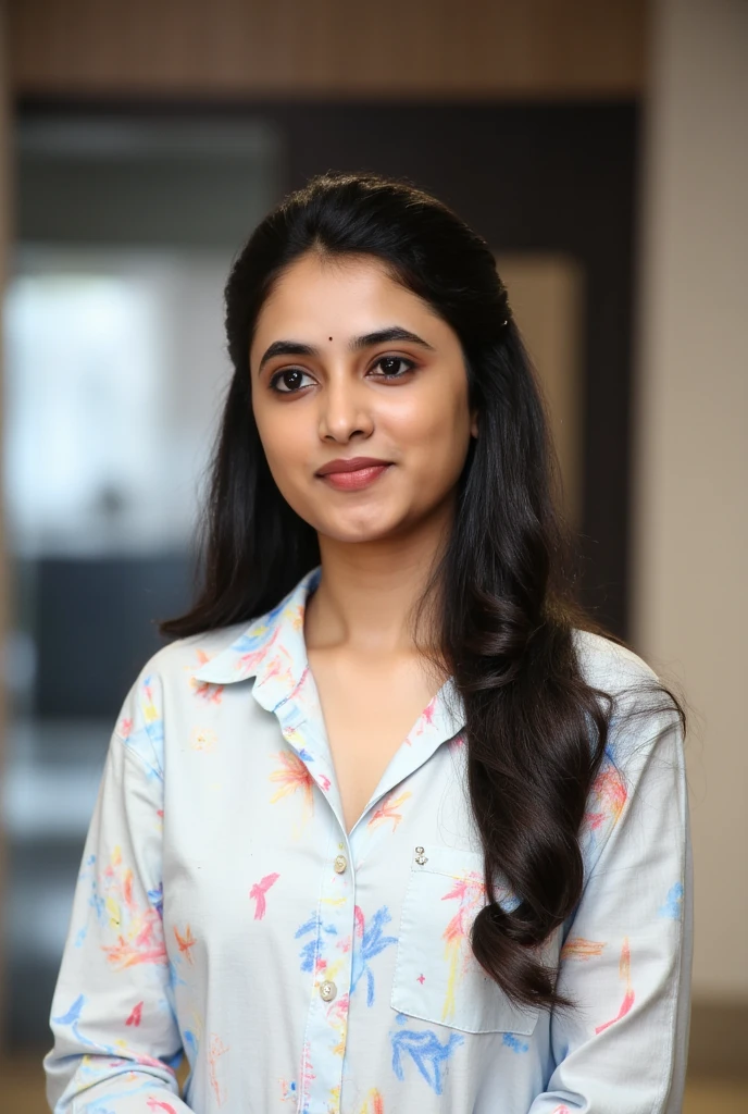 Sai pallavi in shirt all buttons removed