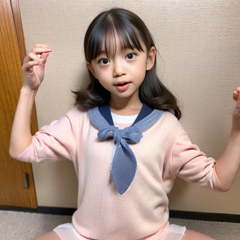 hight resolution、high-level image quality、in 8K、Real live-action、生a picturegraphy、top-quality、​masterpiece、超hight resolution、生a picture、ren、Beautiful fece、masutepiece、((Obscene content))、For adults、charm of 、absurderes、((((Japan elementary school students))))、Japan Girl、((8years old))、((with round face))、((Tanuki face))、((Cute little face))、(((((Shy))))、de pele branca、((chubby figure))、Juvenile physique、Smaller chest、kne、 thighs thighs thighs thighs、（Anatomically correct)、独奏、fullllbody、Very nice、(((Children's Clothing:1.0) ))、 ((Pubic area))、(Mansuji)、((White panty))、Are sleeping、（Photorealsitic：1.37）、Photon mapping、Realistic、Radio City、Physically Based Rendering、depth of field rally background、a picture、(((a junior idol in Japan)))、Sparkling eyes、shiny lip、too bright natural light、The Bright Sun、Too bright sunlight、(((((8years old)))))、(((Pubic area)))、(Mansuji)、Children's Clothing,　Children's Clothing、to stand、Open your legs、Open your crotch、Only one person,Short hairstyles、Short-cut hair、(inside in room),Alone,(Undressing）、Show each other、Open your legs、Open your crotch、Only one person、(((Red tartan check skirt)))、(((、Turtleneck sweater、short duffel coat))),Only one person,Short hairstyles、Short-cut hair、(A room in a western-style hotel)、(A room in a western-style hotel)、 (lying on one's side on bed)、Show off、((on the beds))、NSFW、Squatting