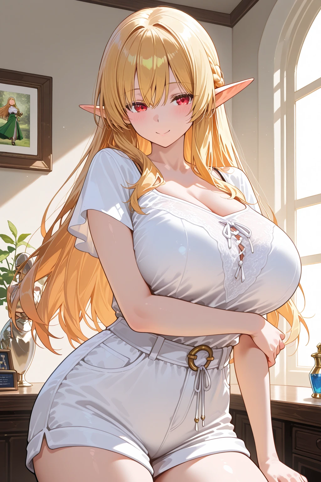 obra de arte,melhor qualidade,seios_sobre_vidro,1 garota,seios sobre windows,vidro,gota de água,corar,peitos enormes,no banheiro,seios squeezed by vidro, anime girl with reindeer horns and dress in snow, elf girl, anthropomorphic female deer, anthropomorphic deer female, cute anime waifu in a cute white dress, marks of water in breasts, loli in dress, blonde anime girl with long hair, Brown Hair, top rated on pixiv, short antlers, digital anime illustration, high quality anime artstyle, beautiful anime girl, in the snow, green eyes, Big Breasts, Almost Nude