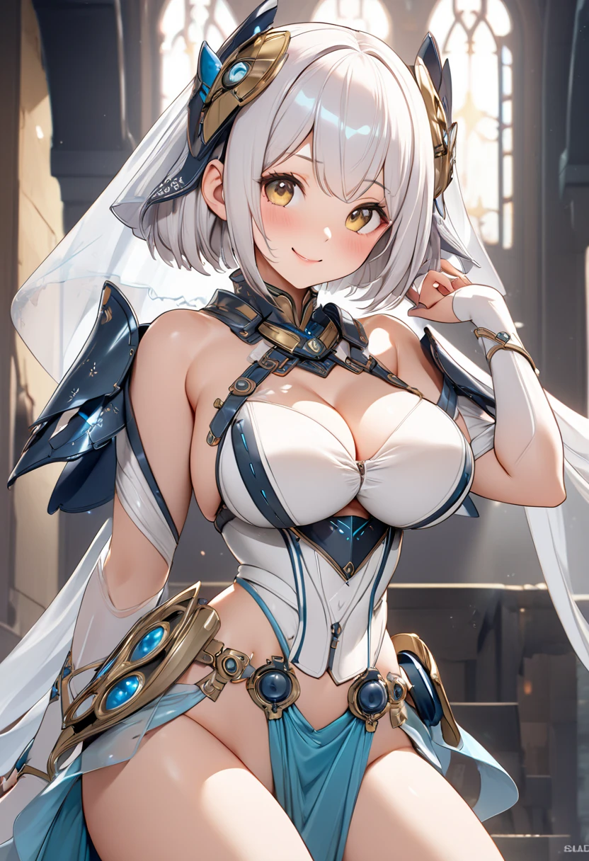 (masterpiece:1.3), (8k、highest quality:1.4), (Best image quality, Intricate details, High resolution, Depth Field, Natural light, Professional Lighting), (1 girl), (alone), (Mizuki Yukikaze), (Hair Ribbon, Black leotard, Taimanin suit, One Piece Tan, Elbow hand pockets, Fur trim, Fingerless gloves, Frilled leotard, Thigh-high boots), A beautiful face with perfect symmetry, Beautiful detailed woman, Very beautiful detailed face, とても美しい詳細なeye, smile, Smiling very happily, Beautiful Teeth, Beautiful Teeth alignment, Very detailed, Very detailed, Beautiful Teeth, Beautiful Teeth alignment, Very detailed, Very detailed, The light shines on your face, ((Dynamic pose)), Crossed bangs, Asymmetrical bangs, Long neck, Show me your ears, Vanish&#39;eye, eyelash, cute, Very natural breast shape, Strike a Pose, Woman close up, To the camera, Laughter, Stadium background in the daytime