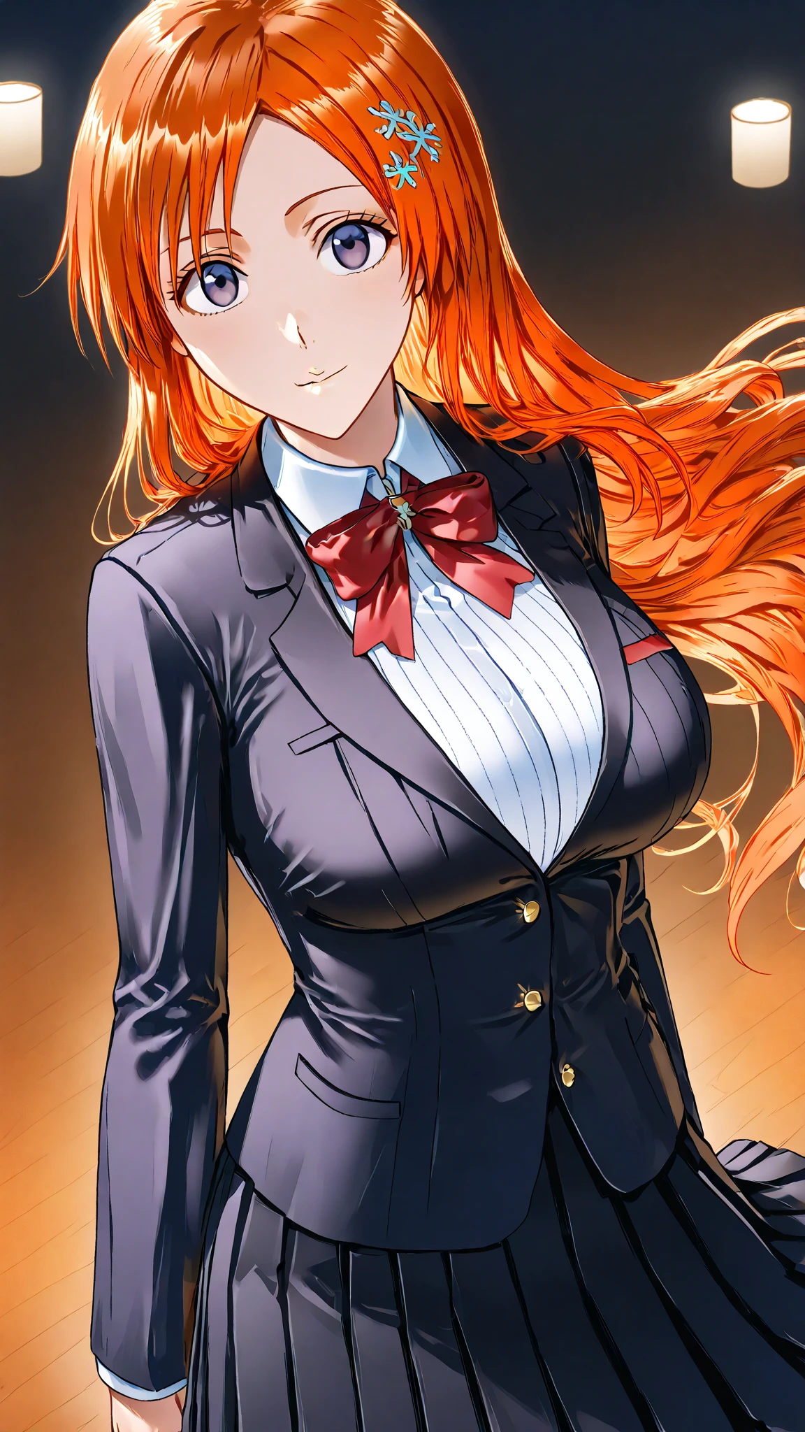 Chica anime con cabello largo y chaqueta azul y corbata roja, Detalles finos. girls frontline, Render de abril, De Girls Frontline, Estilo Azur Lane, Cushart Krenz Key Art Femenino, Del videojuego Azure Lane, Chicas Frontline CG, Traje de Asuka debajo de la ropa!, OPPAI, Marin Kitagawa Fanart, Colegiala realista, girl front line style
