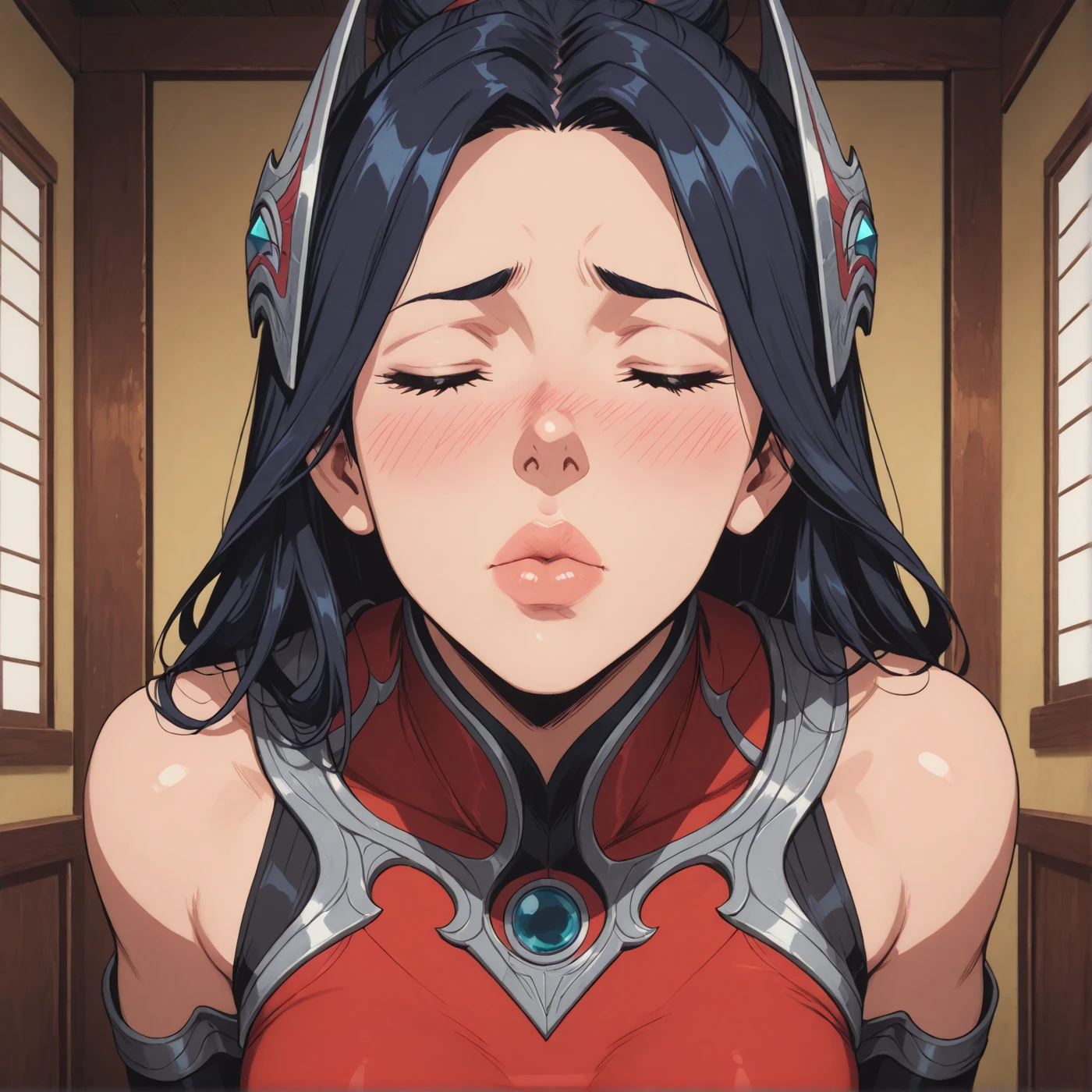 rolling eyes, wide open eyes, constricted pupils, cross-eyed, empty eyes, tearful, deepthroat, fellatio, irrumatio, penis in mouth, swallow, cum in mouth, cum in nose, cum overflow, pojecile cum, deepthroat , ejaculating in the mouth,loraeyes,goth girl, goth makeup