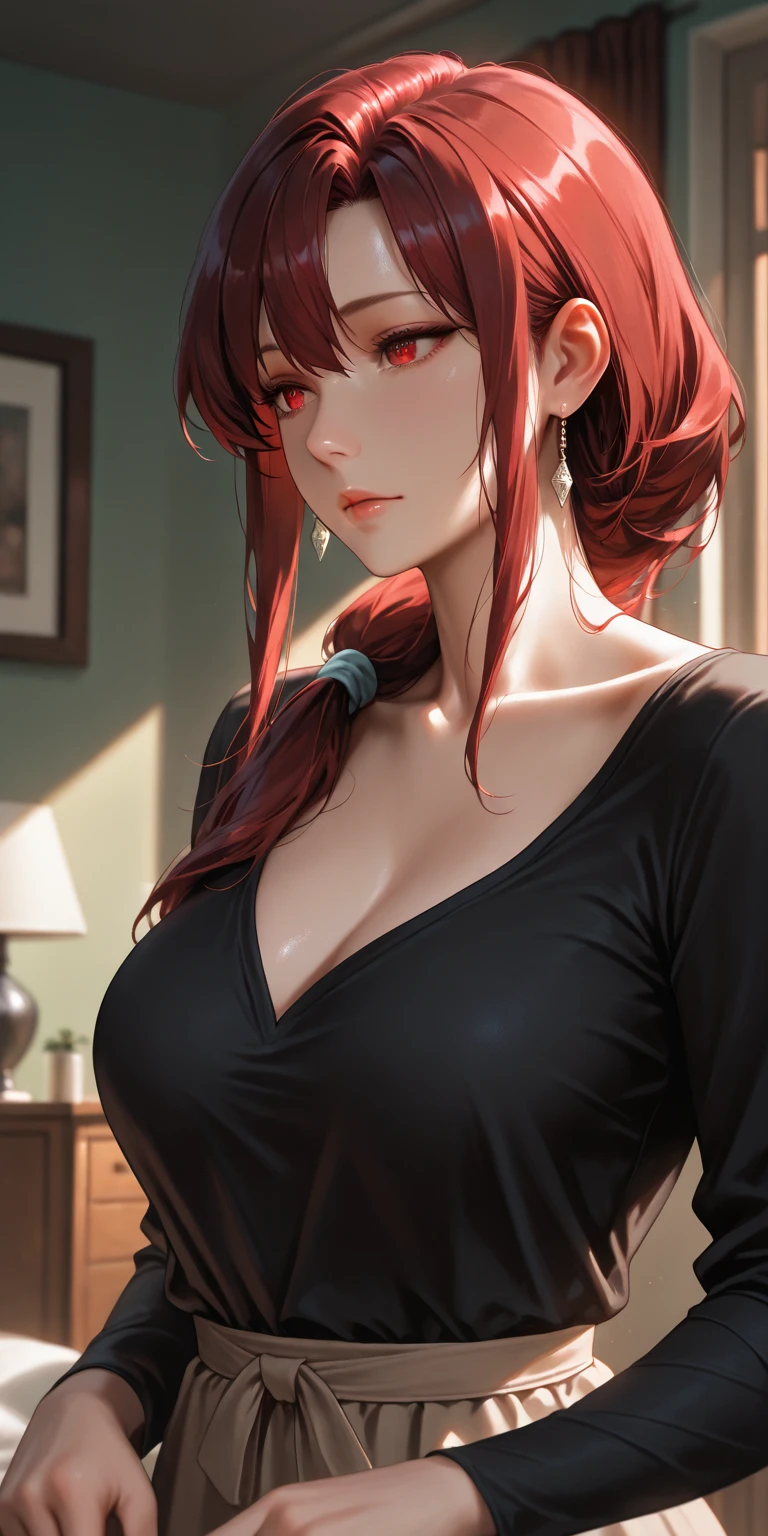 mulher de cabelos vermelhos