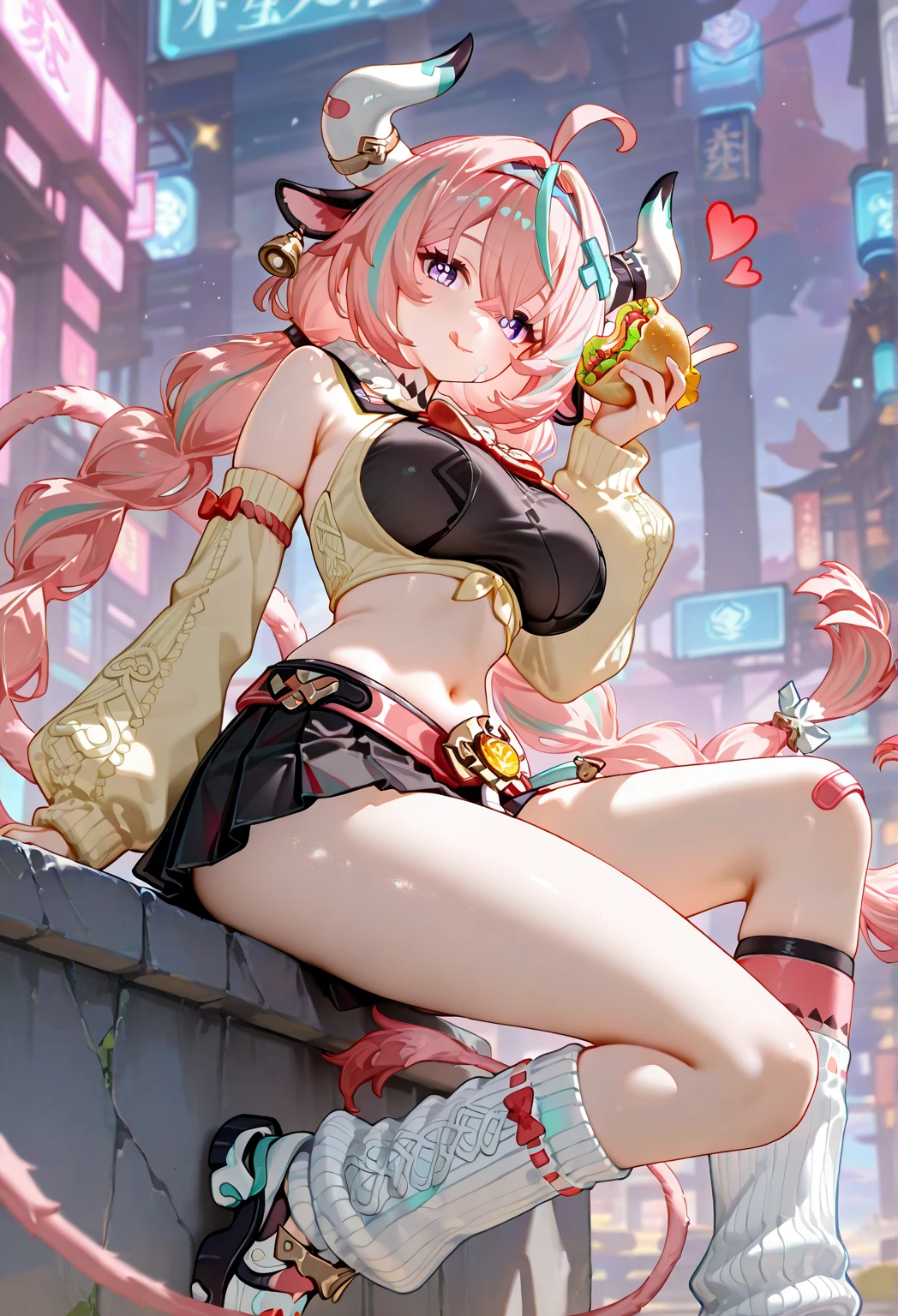 (top-quality、hight resolution、8K、​masterpiece:1.2)。Curvaceous but slender、Grinning Woman、I am trading forex on my laptop with chart analysis screen and cyber background in the background.。Business is going well and he has a big toothy smile..。accessorized、Mole、eyebrows、double tooth、canine teeth、poneyTail、clear and detailed eyes、red blush、a choker、fleshy lips、Physical beauty、well-muscled、Raise headband bangs、Mysterious fashion、Anime style、animesque、Oversized trousers、Unreal、Depiction in motion、a necklace、Bracelets、Misanga、arm band、Tattoo on the shoulder、espadrilles、colourfull、Jojo Standing、Original Character、PC operation、