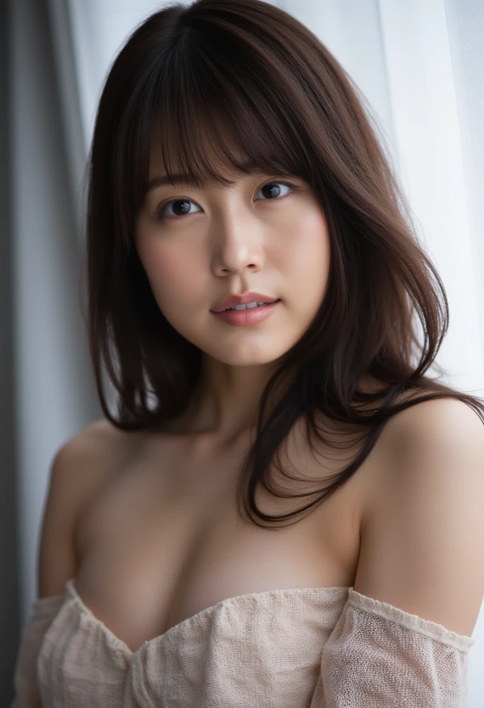 (8K、Raw photography、top-quality、masterpiece:1.2)、(realisitic、Photorealsitic:1.37)、ultra-detailliert、超A high resolution、女の子1人、see the beholder、beautifull detailed face、A smile、Constriction、(Slim waist) :1.3)、The shirt、Beautiful detailed skin、Skin Texture、floated hair、profetional lighting、large full breasts、eyes gentle、((top-quality、8K、masterpiece:1.3))、foco nítido:1.2、Beautiful woman with perfect body:1.4、Slim abdomen:1.2、((Layered Haircut、Colossal tits:1.2))、(no-bra) (Small and beautiful hard nipple) (Thin, damp buttons up to shirt length:1.1)、(White shirt wet by rain)、(Sateen、a street:1.2)、Wet body:1.1、Highly detailed facial and skin texture、 A detailed eye、二重まぶた、skin tanned、sexy for、sunburned、Dark skin、sun burned body、exposed shoulder、cleavage of the breast、Surreal), (Illustration), (High resolution), (8K), (Very detailed), (ultra-clear skin pores), (Best Illustration), (Dynamic short black hair), (Beautiful and detailed black eyes), (Best Quality), (super detailed), (masutepiece), (Wallpaper), (Detailed face), Solo, (Dynamic Pose), 1 female, (Japanese high school girl), in the arms of a guy, hug, bind, sitting on bed with open legs, insertion, Painful, Transparent, bikini of, See-through, , Bedroom Double Bed, Tummy, Wet, Open legs, firm peach buttocks, Lower body close-up, Detailed Close Up Between Legs, White liquid outflow, Glowing skin, Thin, slim, Model, Finger insertion, massage, Hard elastic medium breasts, Plump elastic buttocks, insertion, masturbation, shy expression, moaning, enjoyment, slightly wet face, gaze at the audience, (No bra), (No panties), No clothes, , Show off
