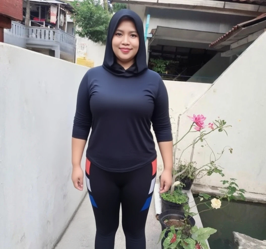 " 2woman, 35 Years Old, Indonesian , Lesbian Scene, Tank Top, big , full body, Curvy body, sharing Passionate hug and eating pussy