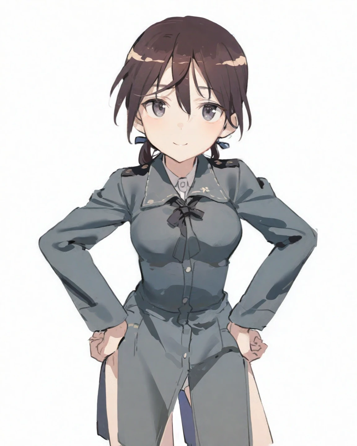 <lora:priestRoV1.3:0.8> priestRO, long sleeves, pantyhose, thighhighs, garter belt, shoes, long dress, puffy sleeves, turtleneck, necklace, cross necklace, (cowboy shot:1.3),, absurdres, ultra detailed, masterpiece, best quality, aesthetic, detailed,, solo, frown,
1girl, red eyes, <lora:Tsurime3:1>, (tsurime:1.2), (brown hair:1.3), medium hair, (asymmetrical bangs, swept bangs, cowlick:1.35), flipped hair, <lora:foldedponytail:0.8> foldedponytail, folded ponytail, (small breasts:1.3),