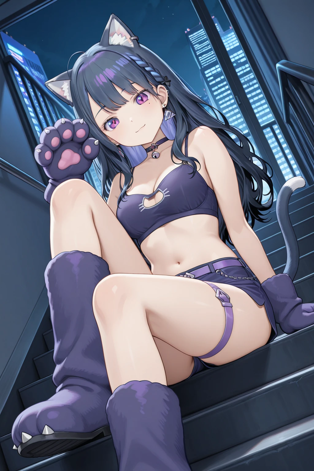 masterpiece, best quality, (detailed lighting, depth of field:0.9), detailed color, panorama, furry, fur, detailed fur, rabbit, solo, (detailed eyes:0.9), long floppy ears, full body, indoors,<lora:edgHentai_Lingerie1:1>, edgHL,hentai_lingerie, wearing edgHL, blue lingerie, blue bra, blue underwear, <lora:LopSWG4:0.7>, lop, lop rabbit