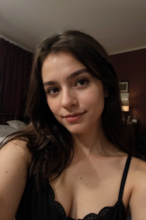 Pretty beautiful staryuuki in a black sweater and jeans (Sentado en un restaurante moderno por la noche), Altamente detallado, 21-year-old, Cara inocente, cabello ondulado natural, ojos azules, looks like vagina, desnuda, high resolucion, tmasterpiece, La mejor calidad, Intrincado alto detalle, Altamente detallado, foco nítido, Piel detallada, textura realista de la piel, textura, ojos detallados, profesional, 4k, Sonrisa encantadora, Canon Filming, 85 mm, poca profundidad de campo, Kodak Color Vision, Cuerpo de ajuste perfecto, extremadamente detallado, Foto_\(ultra\), Fotorréaliste, Realstic, Postproceso, Maximum details, aspereza, vida real, ultra realista, rendering, Cinematographer, 8k UHD, Cinematographer (movie grain) Medium shot for close up happy smile Atmospheric dark lighting, cuerpo completo