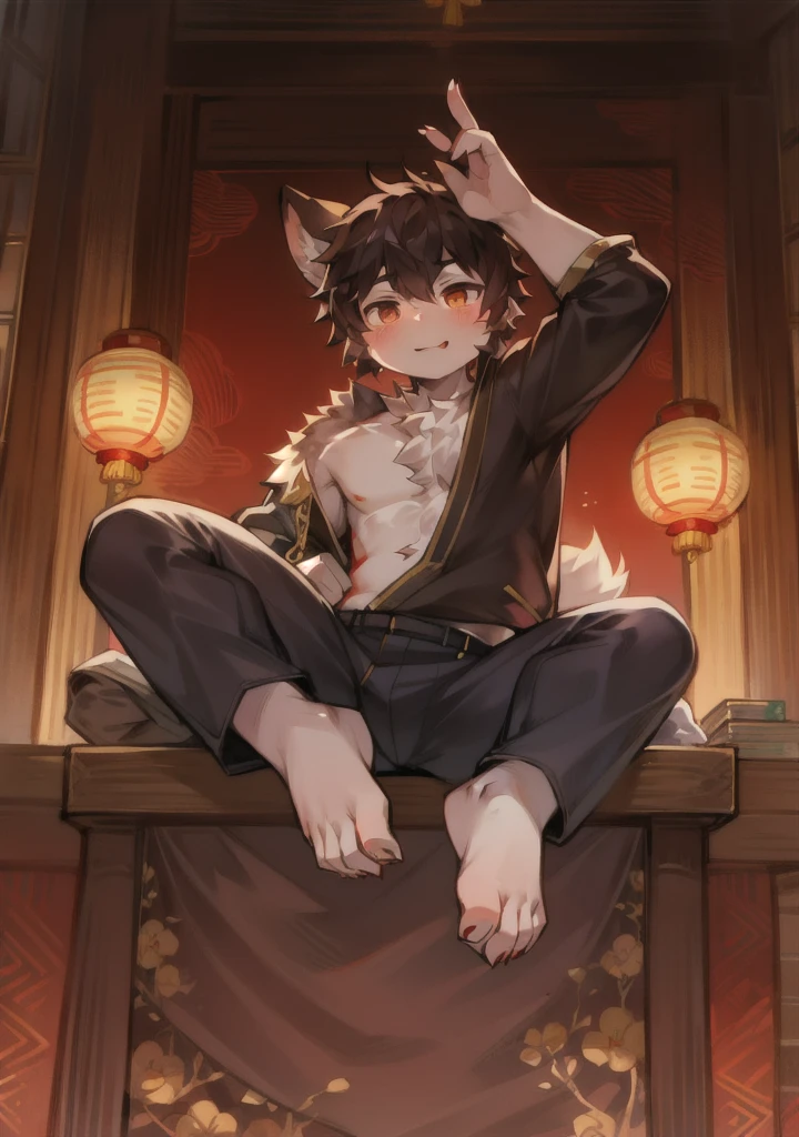  (epic, dynamic angle)top quality, best quality, High-quality , (kemono, super handsome 1boy, solo focus)(7 years old boy, furry anthro)(highly detailed beautiful face and eyes)absurdres, perfect anatomy, smile, happy, dynamic angle, Best image quality, 4K, masterpiece, Teenager, black dog boy, Anubis, anubis boy, black fur skin, red eyes, innocent boy, Cute and soft, young, Sacred Eye, Beautiful Hair, View Lens, Face Focus, smile, Delicate facial features, Front lighting, Front light source, Portraiture, Cute feeling, Excellent posture for capturing, Portraiture, male furry cub, tail, dynamic angle, open mouth, minuscule Egyptian antique clothes, cute sexy and almost naked, egypt adorns, (detailed desert background),Kemoshota,（masterpiece，best quality), (beautiful contrast of Light and shadow）, almost Naked, furry boy, (blush),a smile, flaccid, small tiny phimosis dick, cute boy, naked boys, boys love, heart, open legs, kneeling
