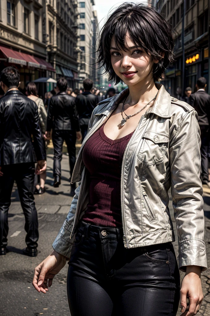 influencer-full-shot-by-stable-yogi ,
Instagram_Influencer_12_By_Stable_Yogi
A woman, vibrant city street, late afternoon, (chic denim jacket, white dress:1.4), urban exploration, (bustling street life:1.3), adventurous spirit, (black, short bob haircut:1.4), (SFW:1.2).