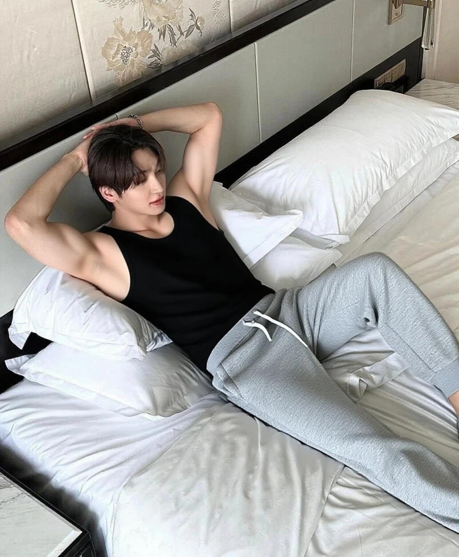 Boy lying 