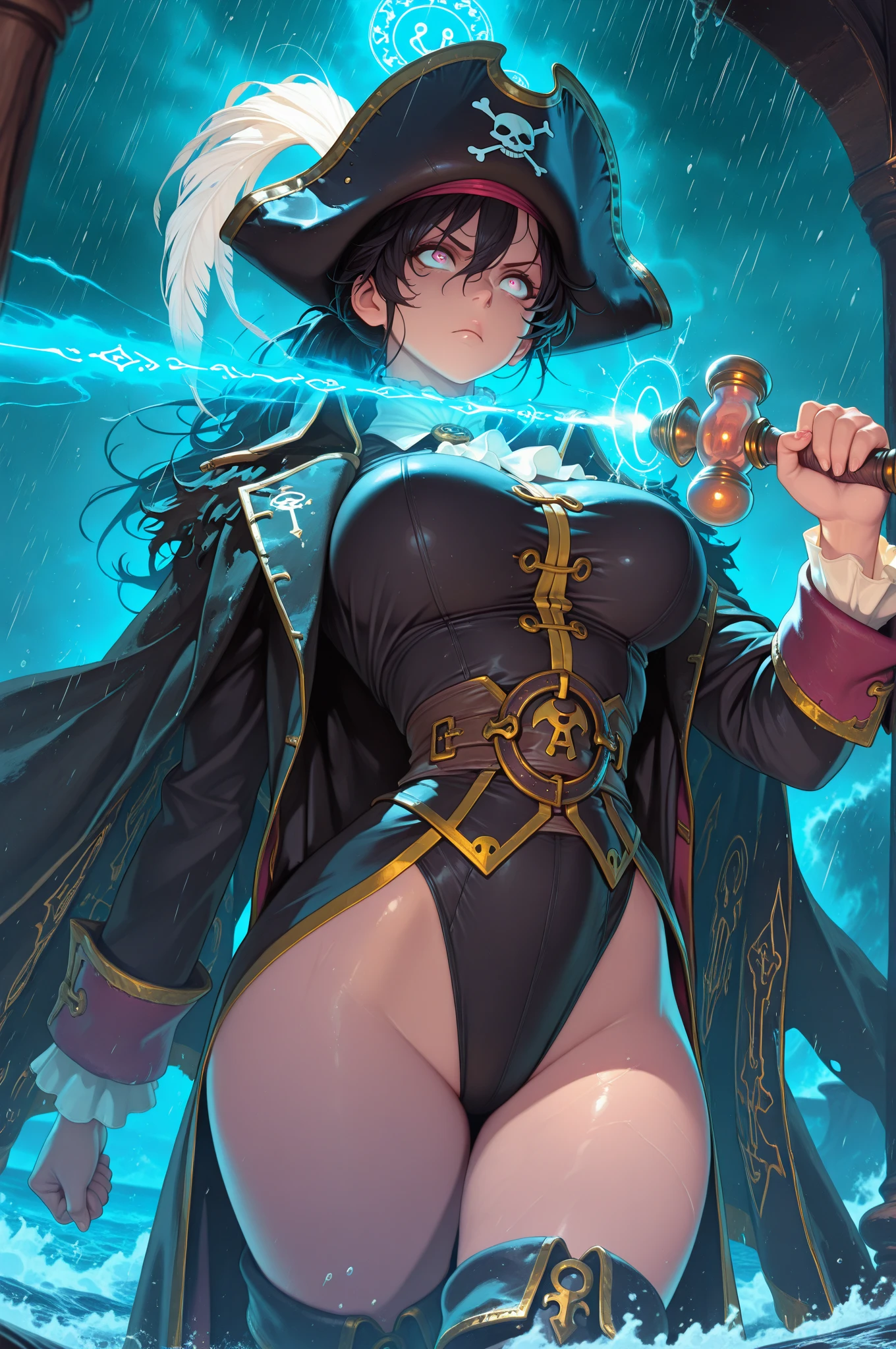 (skin dents:1.5), realistic, realistic, (table top:1.5), concept art, intricate details, very detailed, realistic, octane rendering, 8k, unreal engine, dynamic pose, highest quality, High resolution, (realistic face:1.1), (超realistic:1.1), ((full_body)), perfect eyes,(shiny skin:1.2), (((hairstyle))), (((完璧な手のvery detailed背景), haunted island, ((dynamic background)), ((lightning)), (light), (1 girl), wearing a cloak, (((flowing cloak))), ((fine eyes, high quality eyes, high quality face)), long hair, (((flowing hairstyle))), 1 girl ((controlling water)), (((whirlwind of water))), Ocean, tsunami, magic, (make a dramatic performance, written boundary depth, Bokeh, 4k, gothic, ((rain)), energy ball between hands