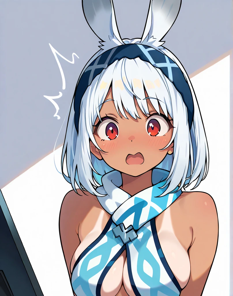 mononobe no futo, One Girl, Long sleeve, Sleeves edged with ribbon, Gray Hair, blue eyes, Proud face,
Underbust, Medium Chest, Spread your legs,Butt,Thighs,Plump,milk,Underarm,Underbust,vapor,High Leg,Low Angle,Micro Bikini,No underwear,Urinating