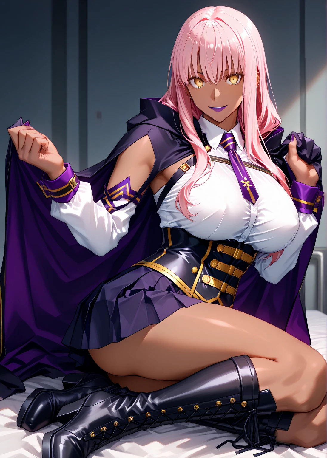 (((Touching her crotch with a big smile))),Very beautiful girl, See through，Beautiful and fair、Beautiful Skin、Glowing Skin, bright, Refreshing and gentle look, Perfect beautiful face、Beautiful shiny bangs, Small breasts，Lace dress，See through,(((女性のためのsexyな透明なパンティー,Hola,seamless,Low waist,Plain,Quick-drying underwear,sexy))),(To look directly at the crotch.),(Tea-colored hair with a pink ribbon and twin tails:1.23),(((ベルトとストラップ付きのFor women下着セット,Metal Chain,sexyなランジェリー,4 Piece Set,Porn Wear,Nightclub Temptation,For women))),((Underwear is transparent level 55%)),((50% chance of wearing thin underwear%)),(((Extremely small underwear that shows the pussy line)))